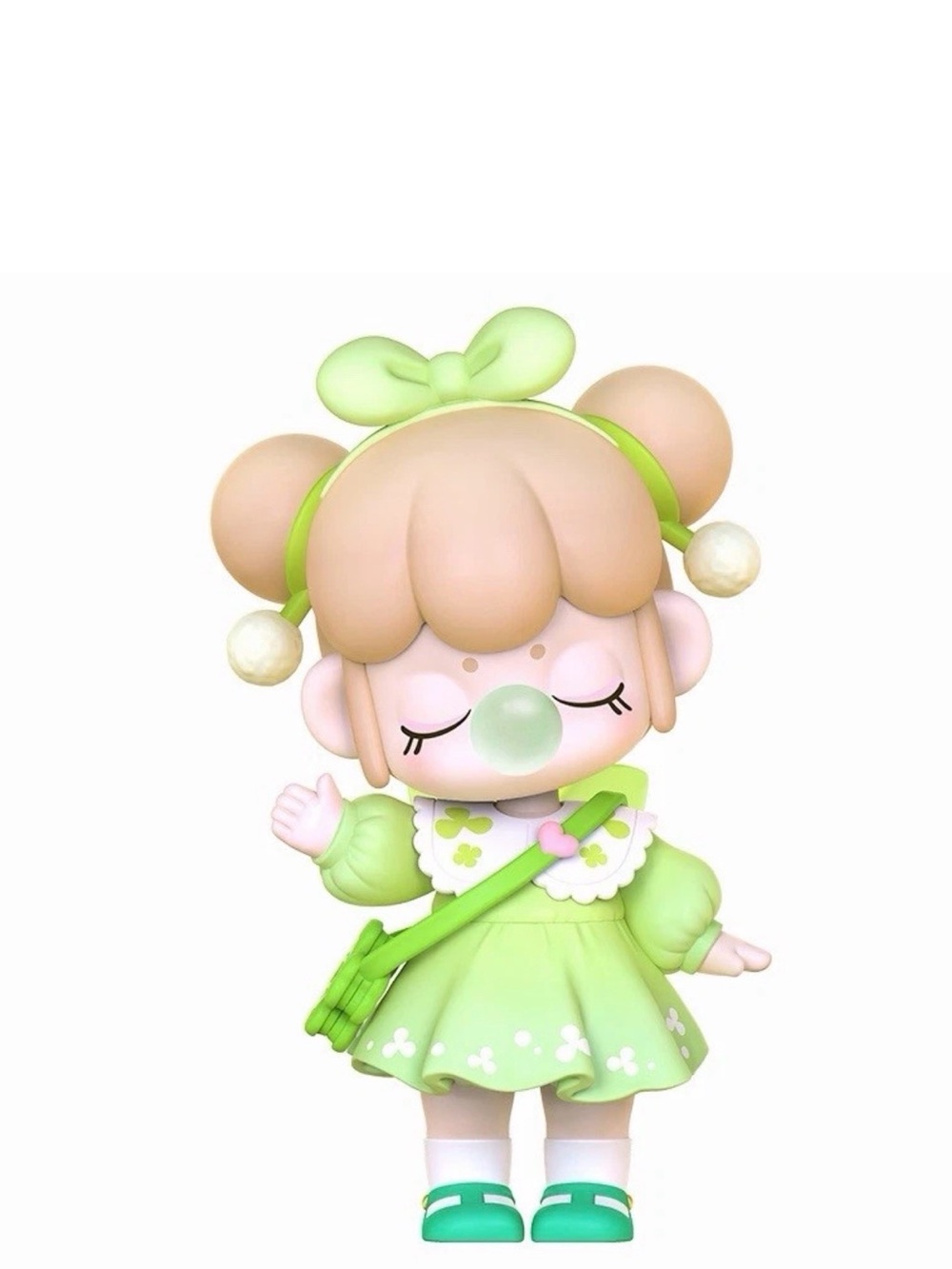 Mint Green Bubblegum Girl Vinyl Figure Toy - Cute Collectible